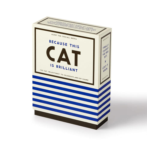 BECAUSE THIS CAT IS EMBARRASSIG - PET SHAME/PRAISE DECK - BRASS MONEKY; GALISON